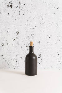 Stoneware Oil Bottle Jazz 21 oz - Black