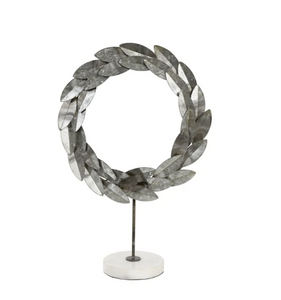 Silver Wreath on Stand