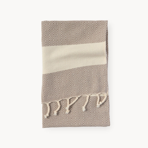 Diamond Hand Towel - Sand