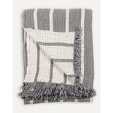 Crinkle Throw - Striped Cotton