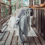 Crinkle Throw - Two-toned Grey