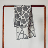 Mosaic Tea Towel - Soft Black