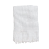 Wave Hand Towel - White