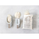 2-piece White Porcelain Pantry Scoop Set