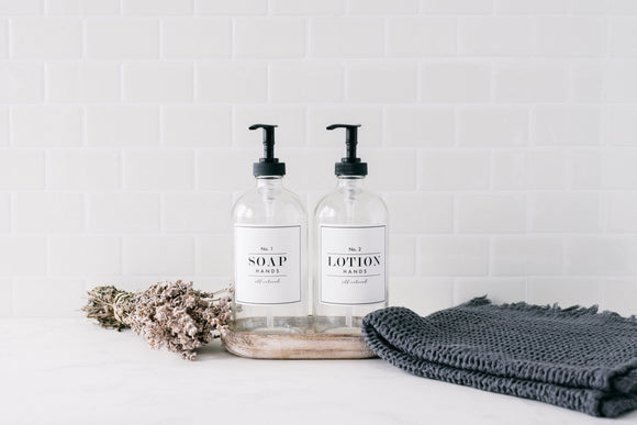 Luxe Clear Glass Dispenser