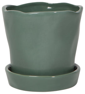 Forest Green Plant Pot - Medium