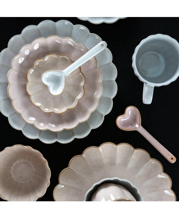 Ceramic Heart Spoon - Blush