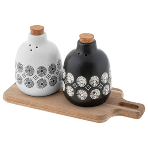 Salt & Pepper with Wood Tray