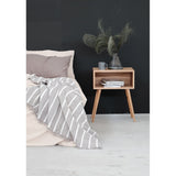 Crinkle Throw - Striped Cotton