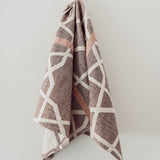 Mosaic Tea Towel - Burgundy