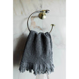 Wave Hand Towel - Charcoal